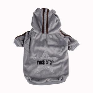 Pull à capuche pour chien - T 33 cm - Gris