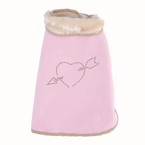 Manteau suédine pour chien - T 35 - Rose