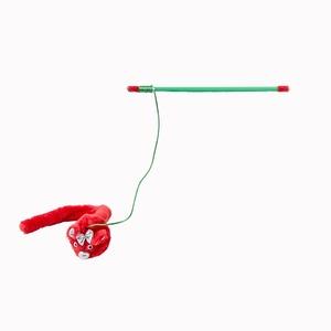 Jouet souris pour chat - Longueur 60 cm - Rouge