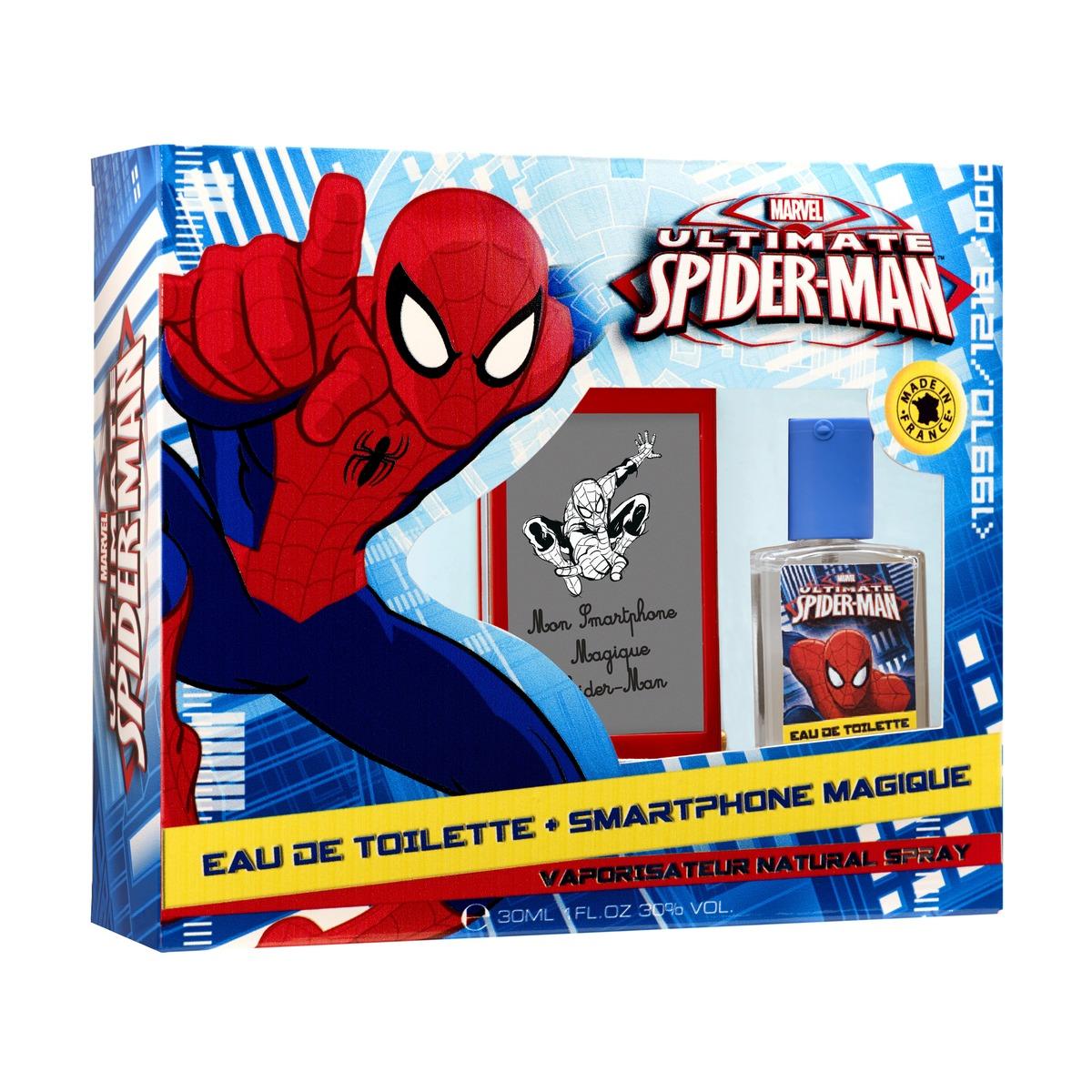 Coffret parfum + Smartphone Spider-man - 30 ml - Rouge, Bleu