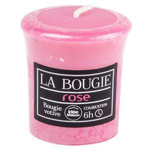 Bougie en paraffine parfum rose - 4,4 x 4,5 cm - Rose