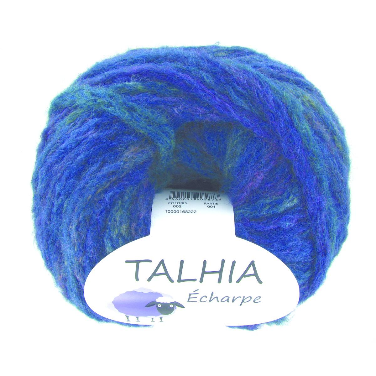 Kit écharpe à tricoter - 200 g - bleu