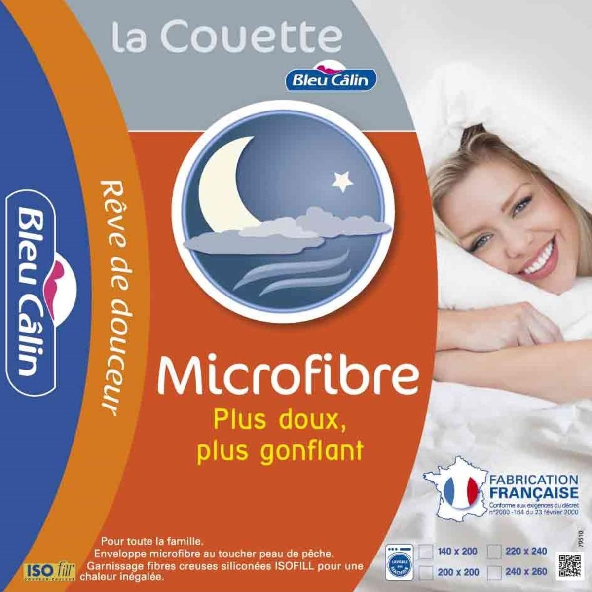 Couette chaude microfibre - 240 x 220 cm - Blanc