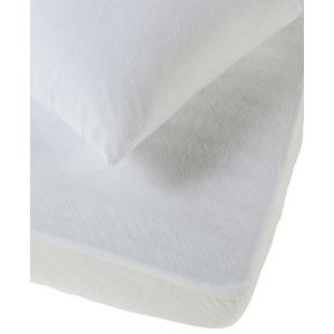 Protège-matelas absorbant + un protège-oreiller offert - 90 x 190 cm - Blanc