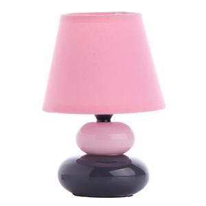 Lampe à poser stones charme - Céramique - Hauteur 22 cm - Rose
