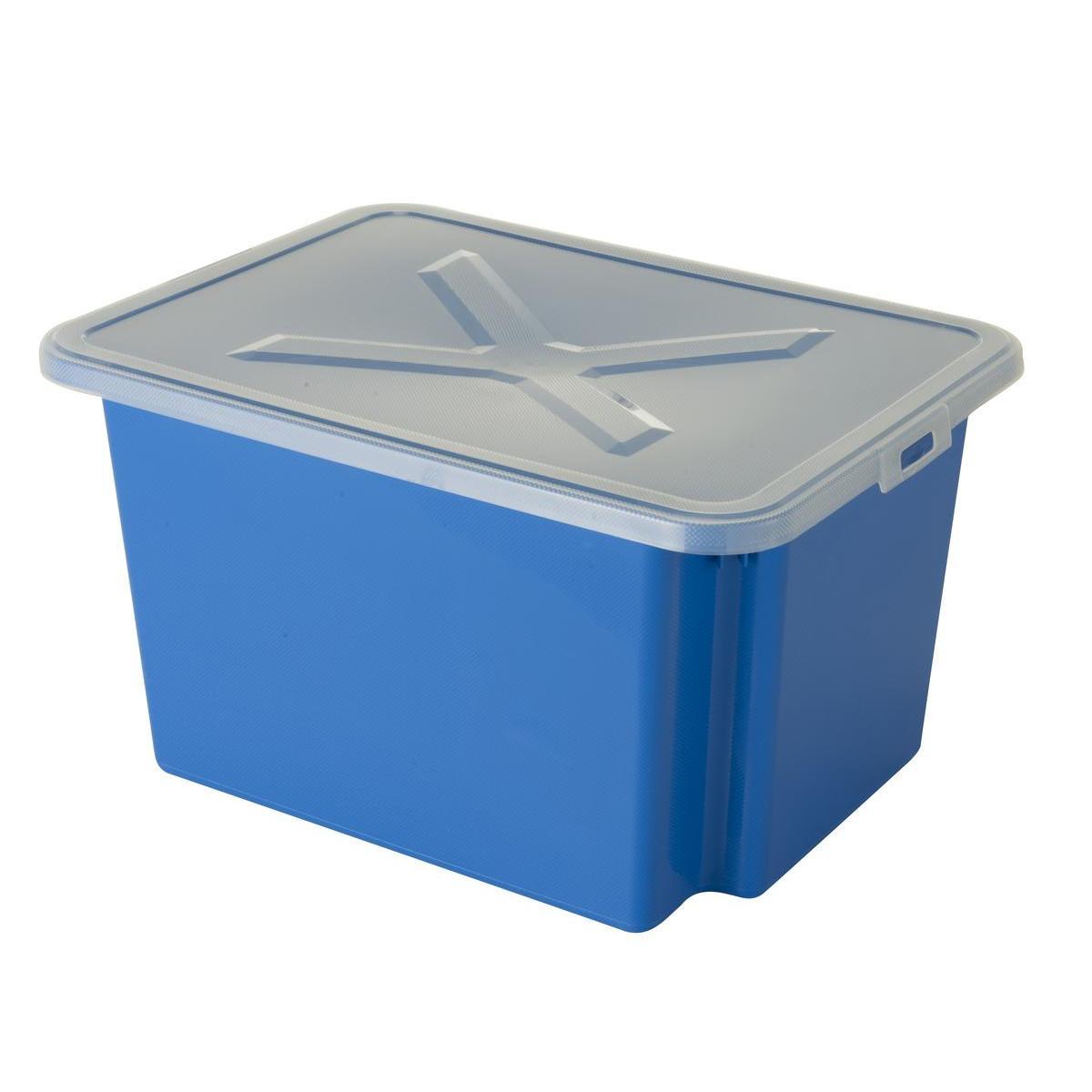 Boîte de rangement Curver - Plastique - 51 x 37 x H 27 cm - Bleu