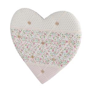 Pêle-mêle cœur romantique - 43 x 40 cm - Beige, rose