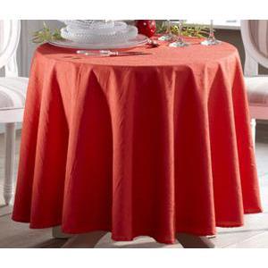 Nappe froissée - Polyester - 140 x 240 cm - Marron taupe, rouge ou gris