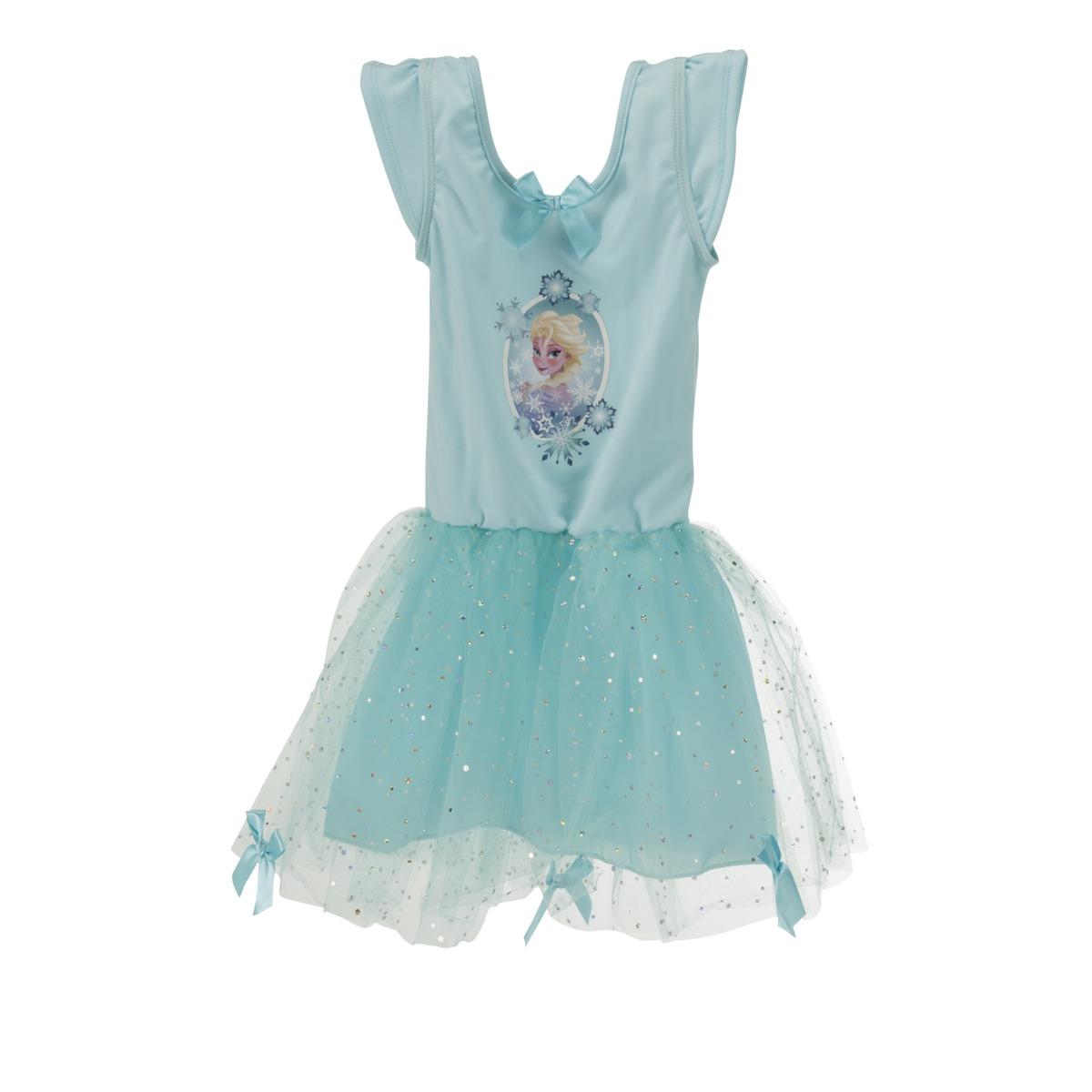 Déguisement enfant modèle Elsa La reine des neiges - Taille 3 à 8 ans - Bleu