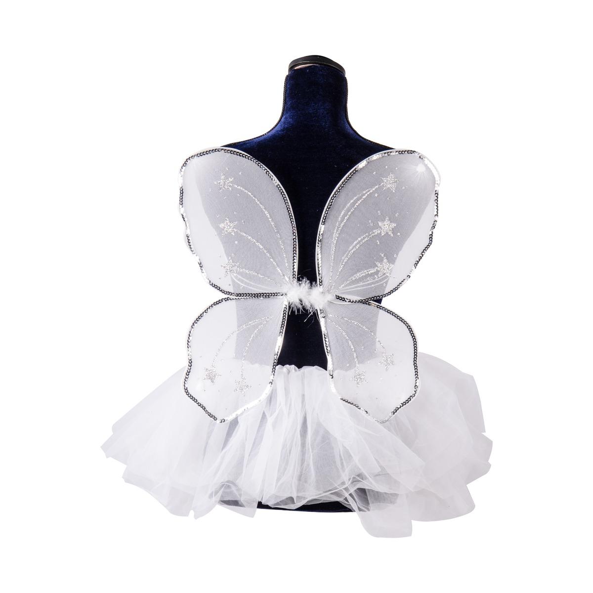 Ailes + tutu - taille enfant - Blanc