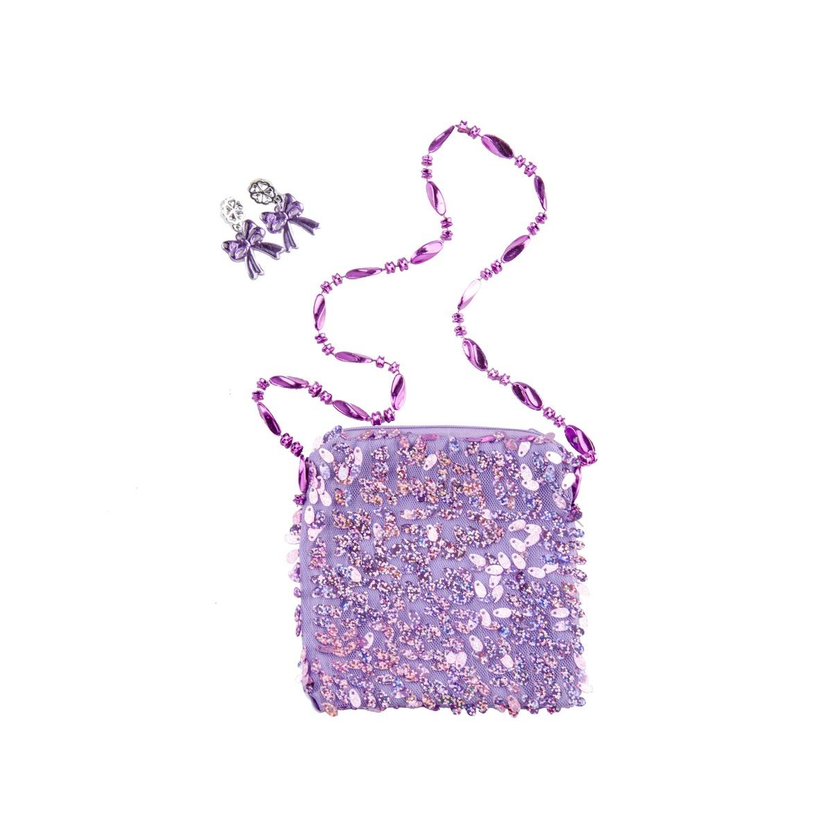 Sac et bijoux de princesse enfant - Rose