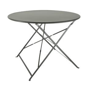 Table Emma pliable - diamètre 95 x H 71 cm - gris