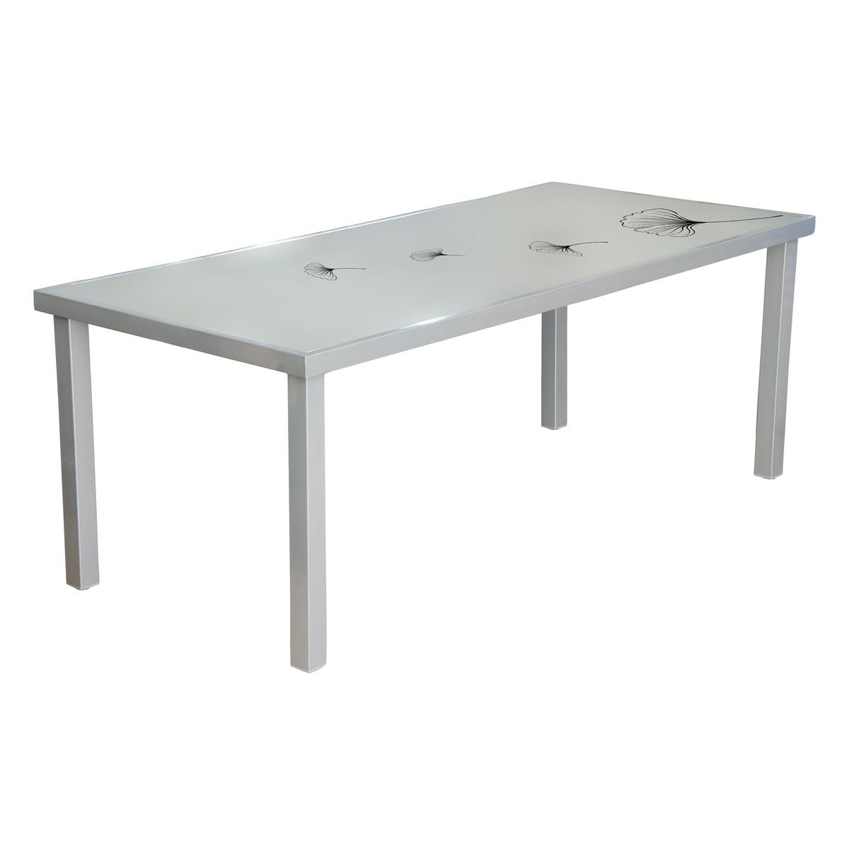 Table Ginkgo - 200 x 90 x H 74 cm - gris