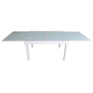 Table Firenze rectangulaire - 135/270 x 90 x H 75 cm - blanc