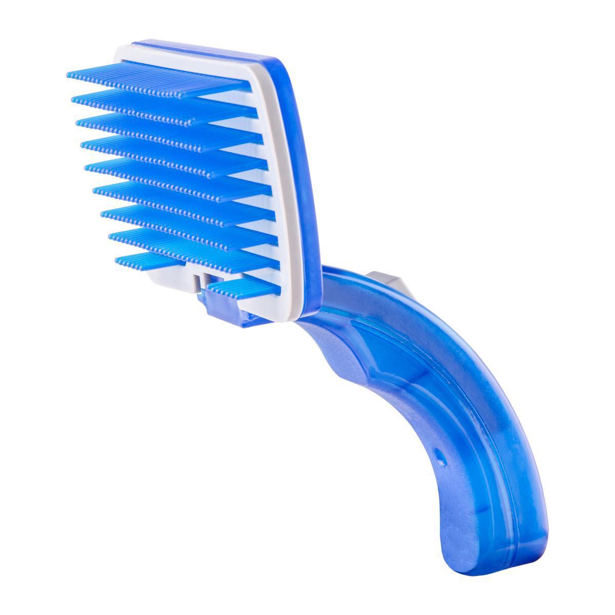 Brosse pour chien - Polypropylène - 20 cm - Bleu