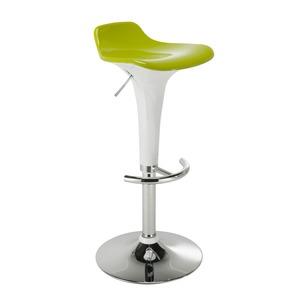 Tabouret Ducksmile - 40 x 37 x H 65 - 87 cm - vert et blanc