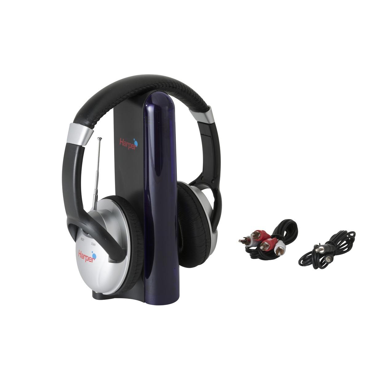 Casque audio avec ou sans fil - Noir