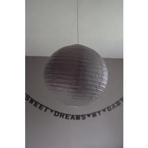 Boule japonaise luminaire - Papier - Diamètre 60 cm - Noir