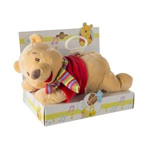 Peluche Disney Winnie musical - Longueur 30 cm - Multicolore