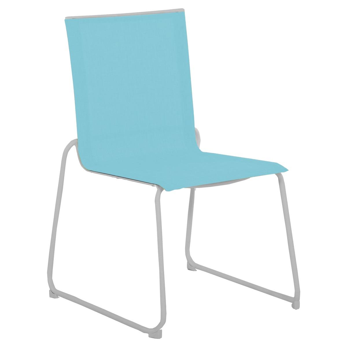 Chaise Sunrise - 60 x 56 x H 88 cm - bleu