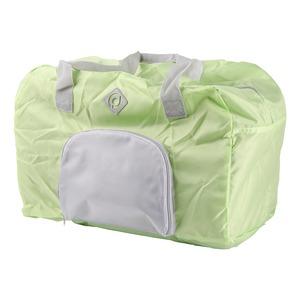 Sac de voyage pliable bicolore - 49 x 22,5 x 32 cm - Gris clair, Vert