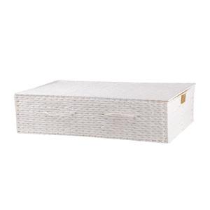 Panier de dessous de lit - 75 x 45 x 19 cm - Blanc