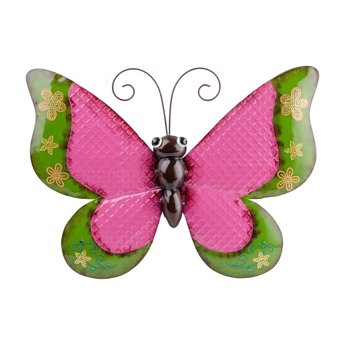 Plaque murale papillon en métal - Différents modèles