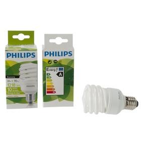 Lot de 3 ampoules twister Phillips E27 - blanc