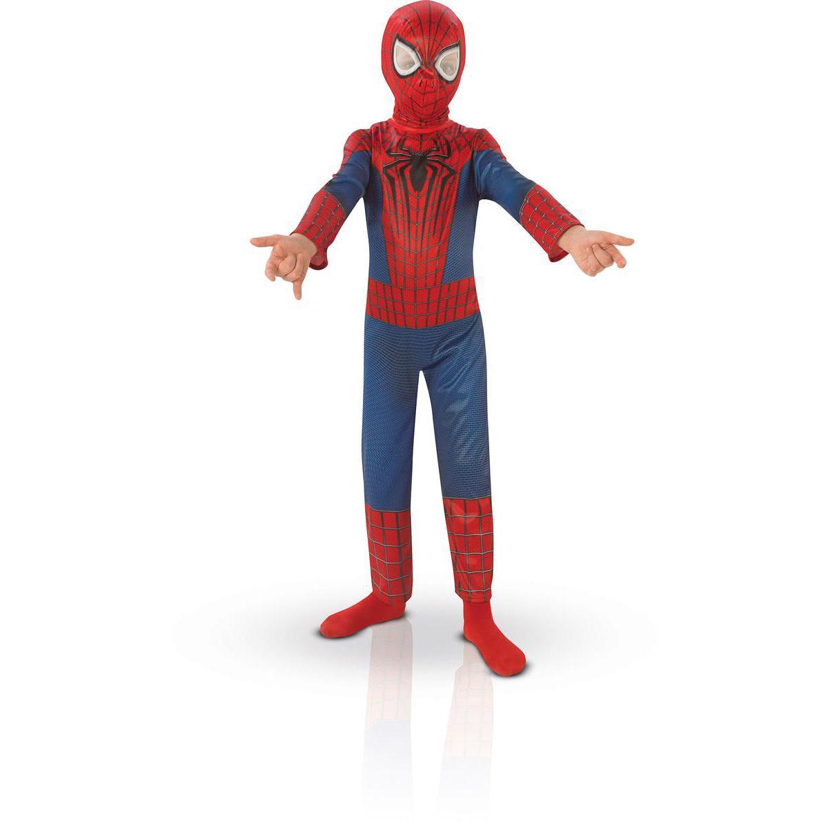 Déguisement Spider-man en polyester - Taille S - Rouge, Bleu