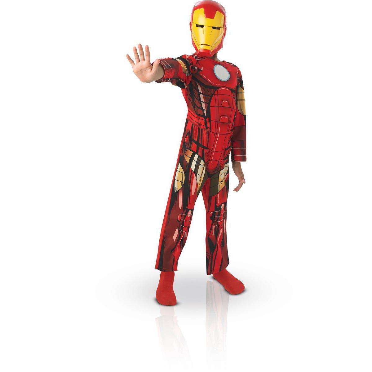 Déguisement Iron Man en polyester - Taille M - Rouge, Jaune