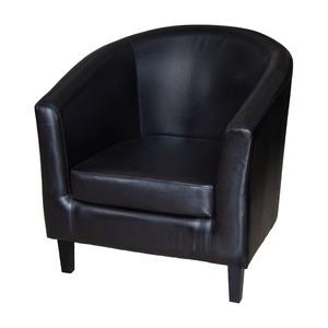 Fauteuil cabriolet - 71 x 73 x H 75 cm - Noir