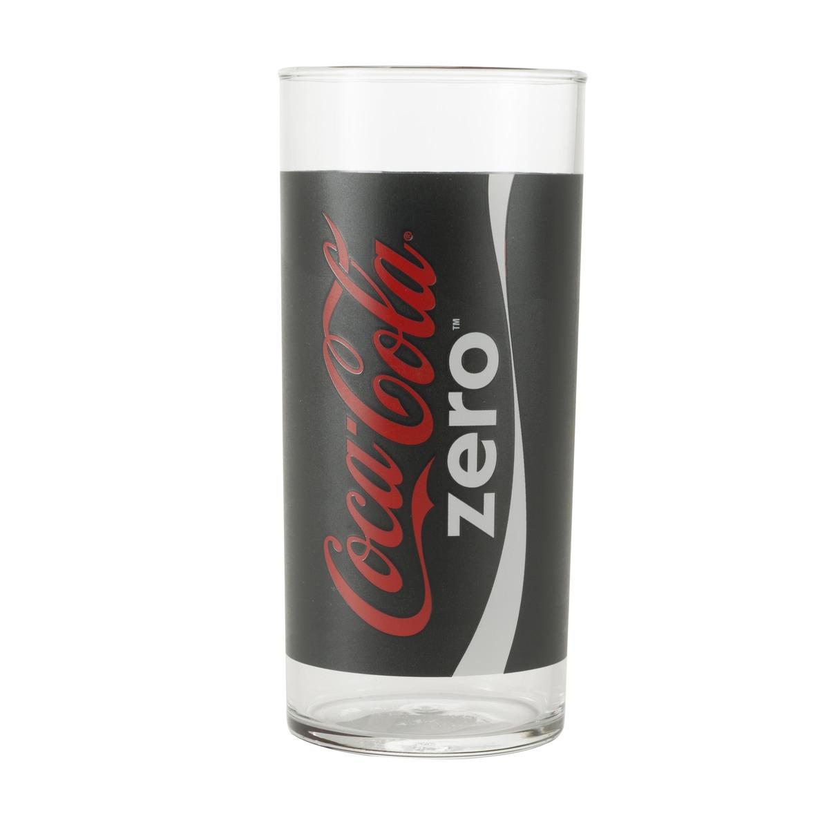 Lot de 3 verres Coca Cola - 27 cl - Noir, Blanc, Rouge