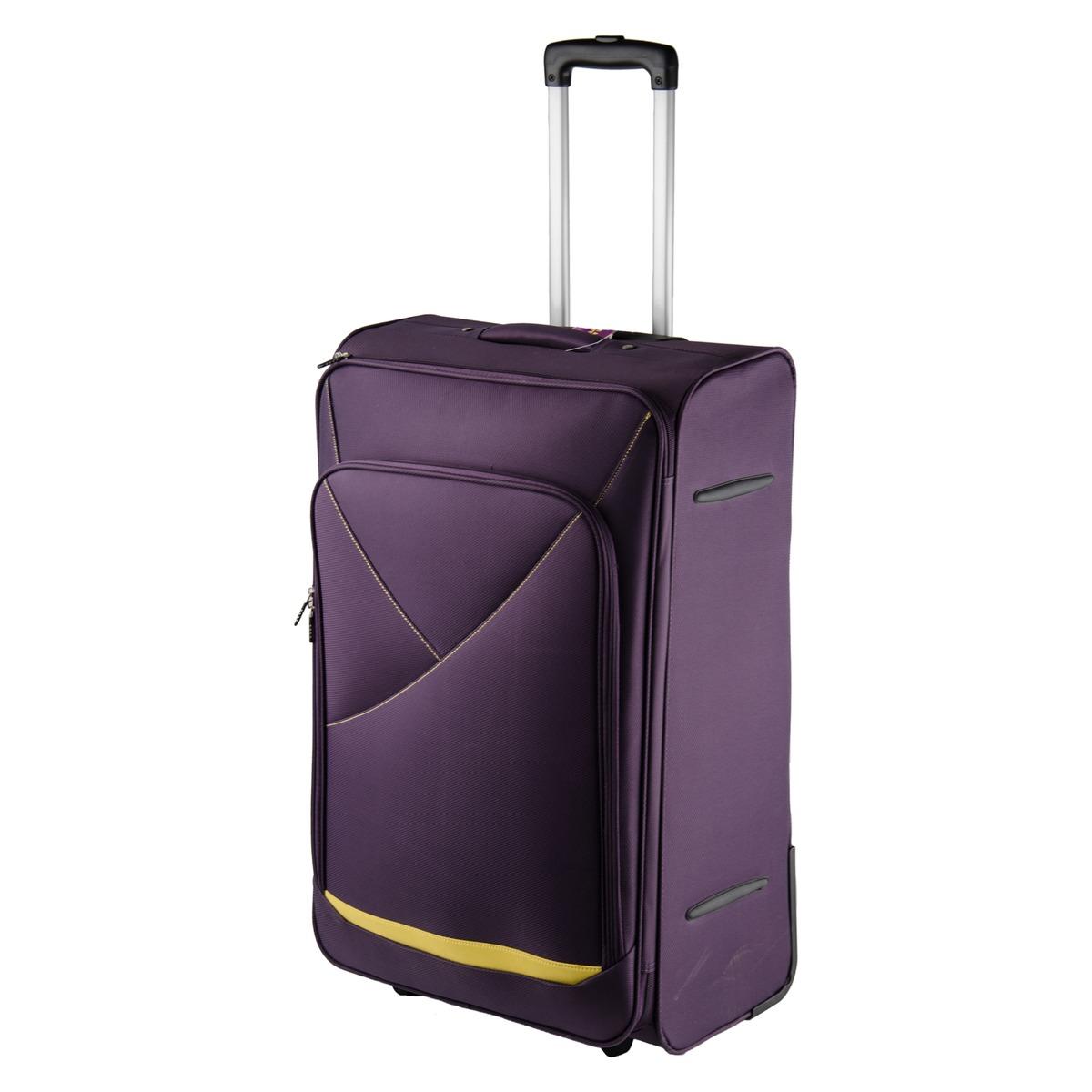 Valise à roulettes - 70 x 46 x 24,5 cm - violet