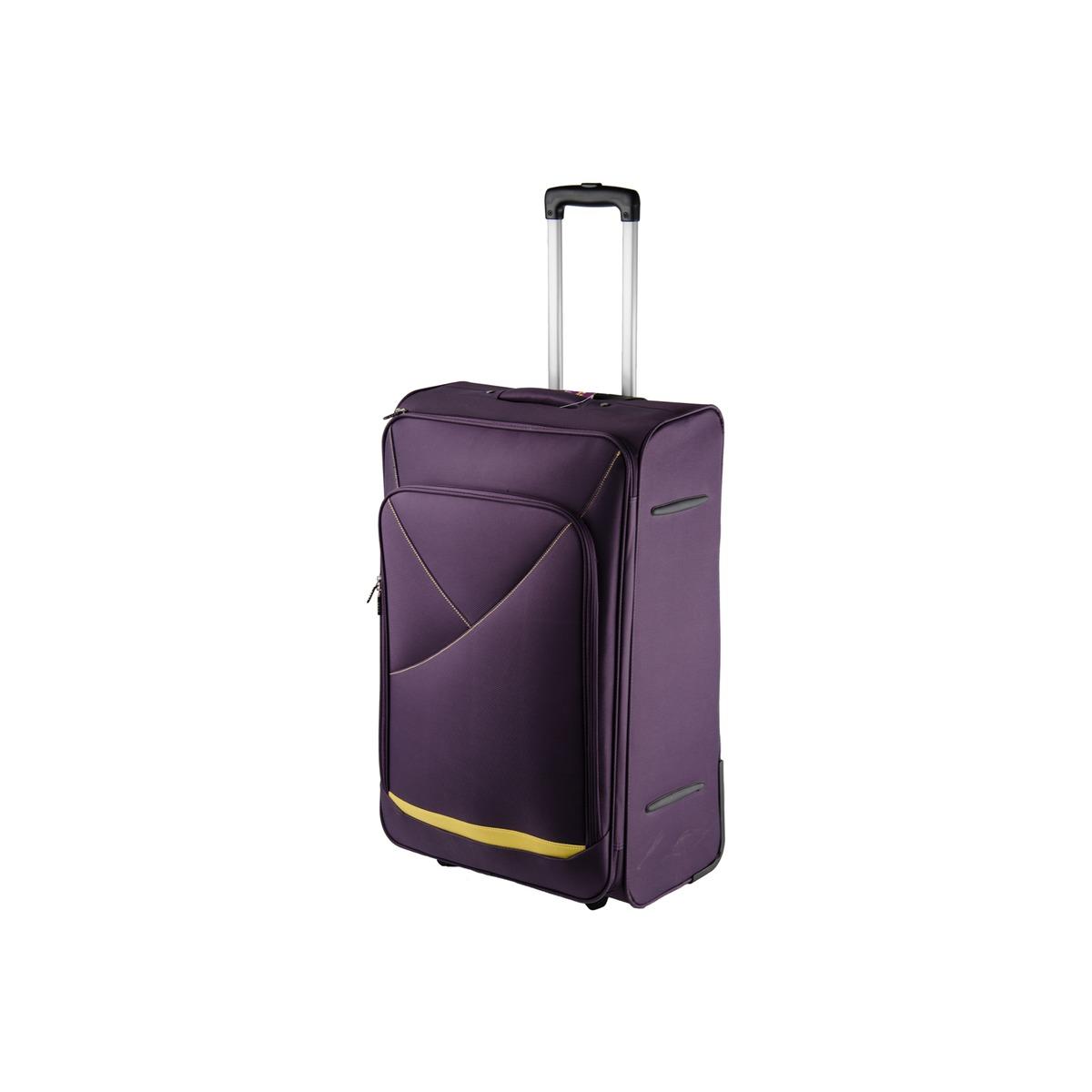 Valise à roulettes - 45 x 35 x 18,5 cm - violet