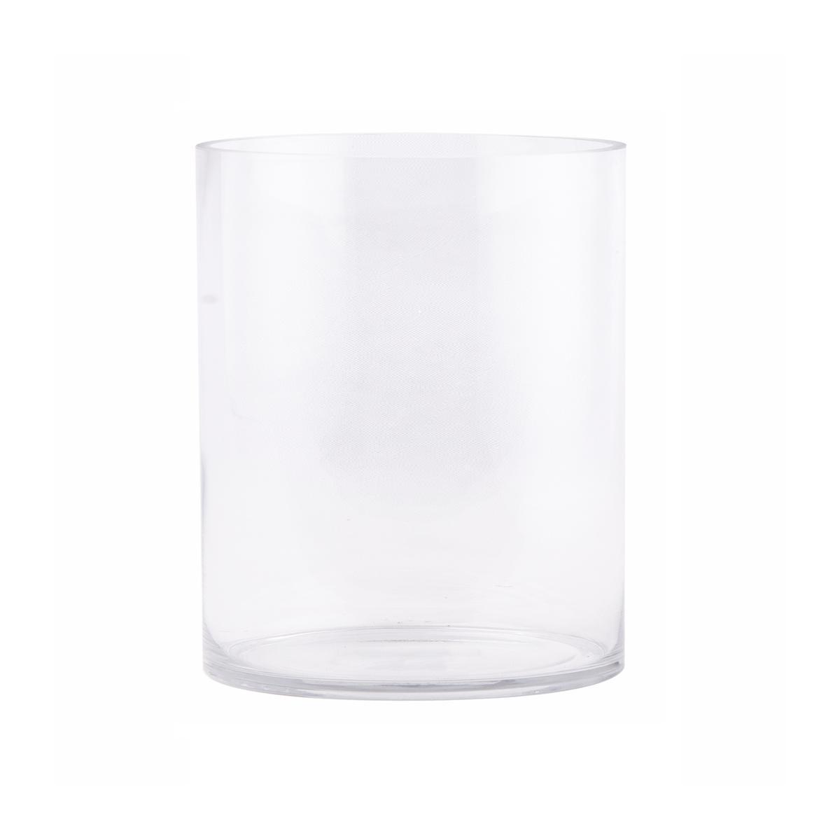 Vase cylindrique - ø 14 x H 19 cm - Transparent