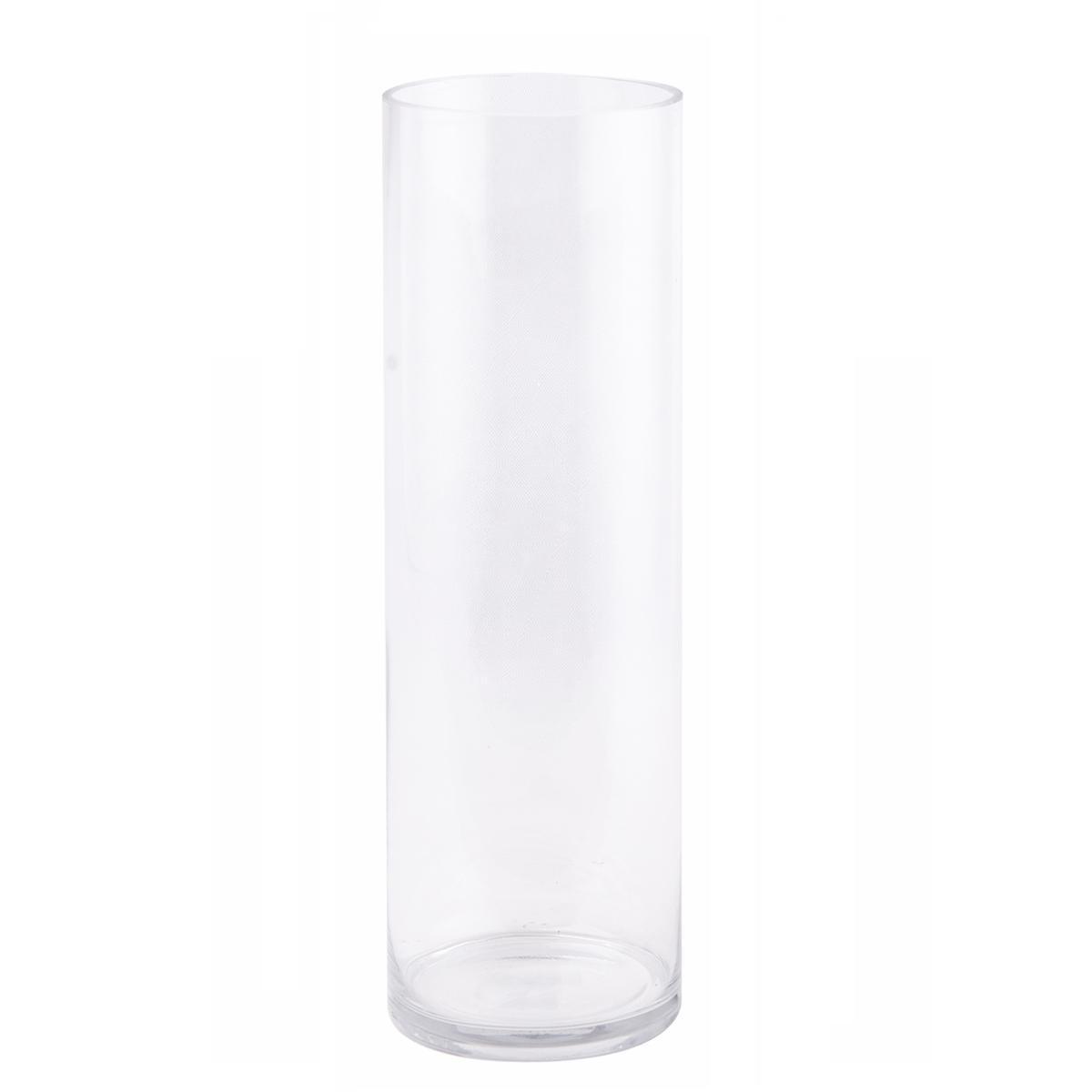 Vase cylindrique - ø 15 x H 50 cm - Transparent