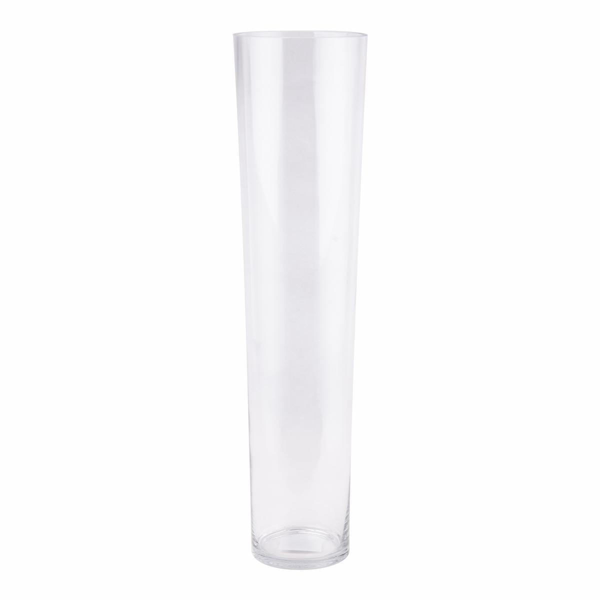 Vase conique - ø 15 x H 60 cm - Transparent