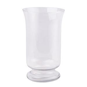 Vase évasé en verre 12 x H 20 cm transparent