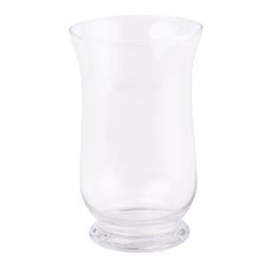 Vase évasé en verre 15 x H 25 cm transparent