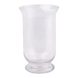 Vase évasé en verre 18 x H 30 cm transparent