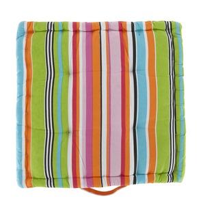 Coussin de sol - 50 x 50 x 10 cm - multicolore