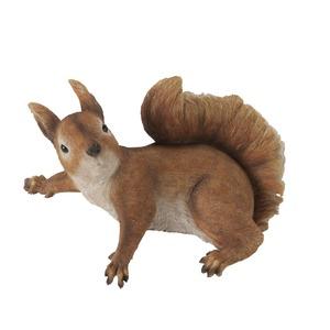 Figurine écureuil à suspendre - 26,5 x 16,5 x 18 cm - Marron roux
