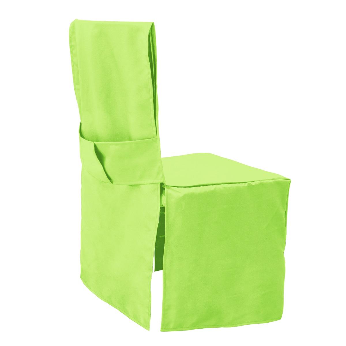 Housse de chaise en tissus - 45 x 45 x H 100 cm - différents coloris