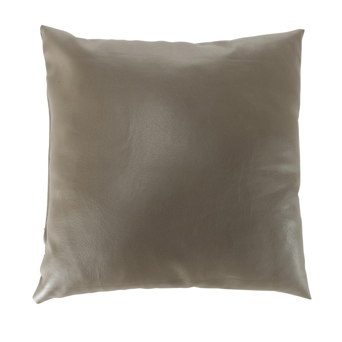 Coussin effet cuir - 40 x 40 cm - Différents coloris