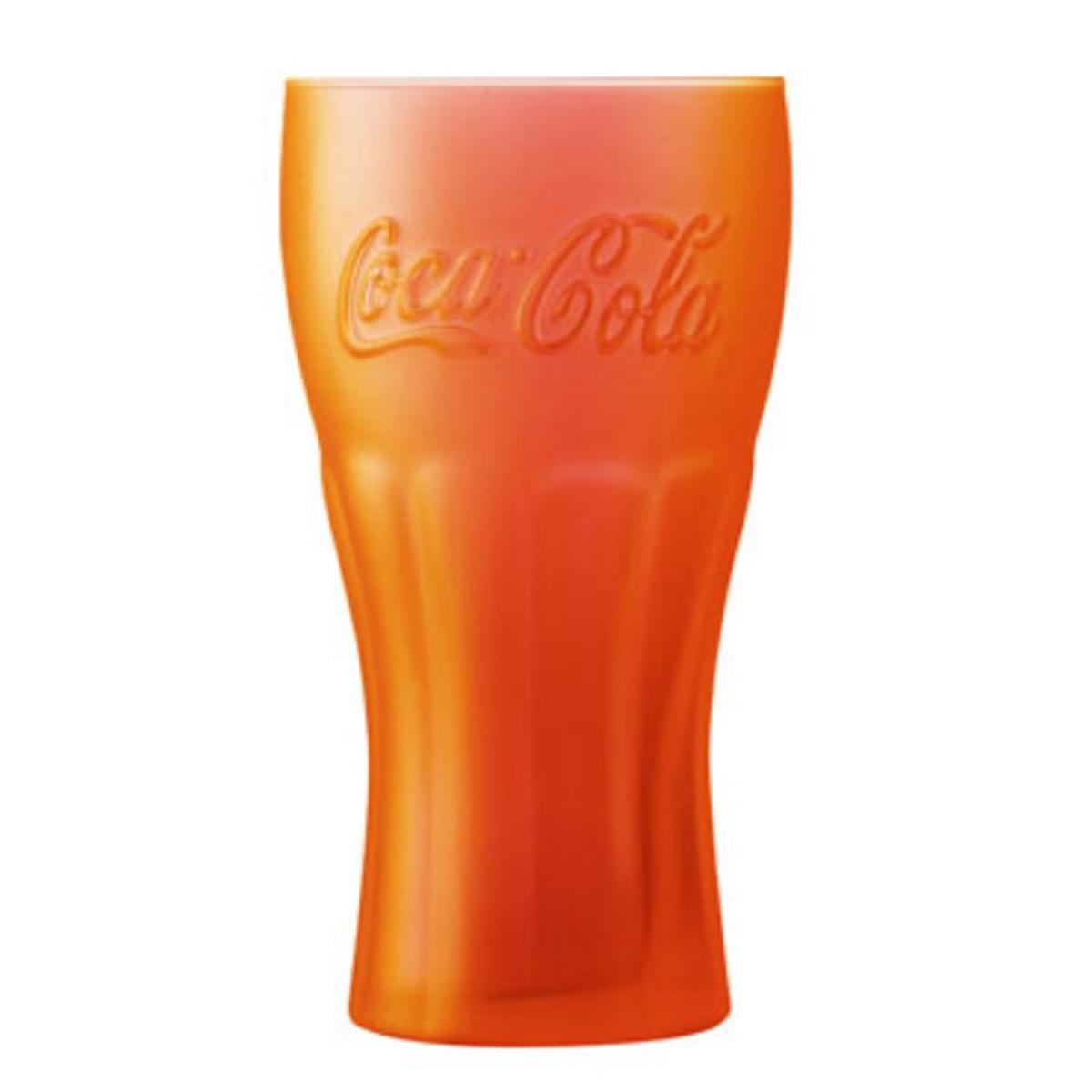 Gobelet Coca-Cola génuine - Verre - 37 cl - Orange