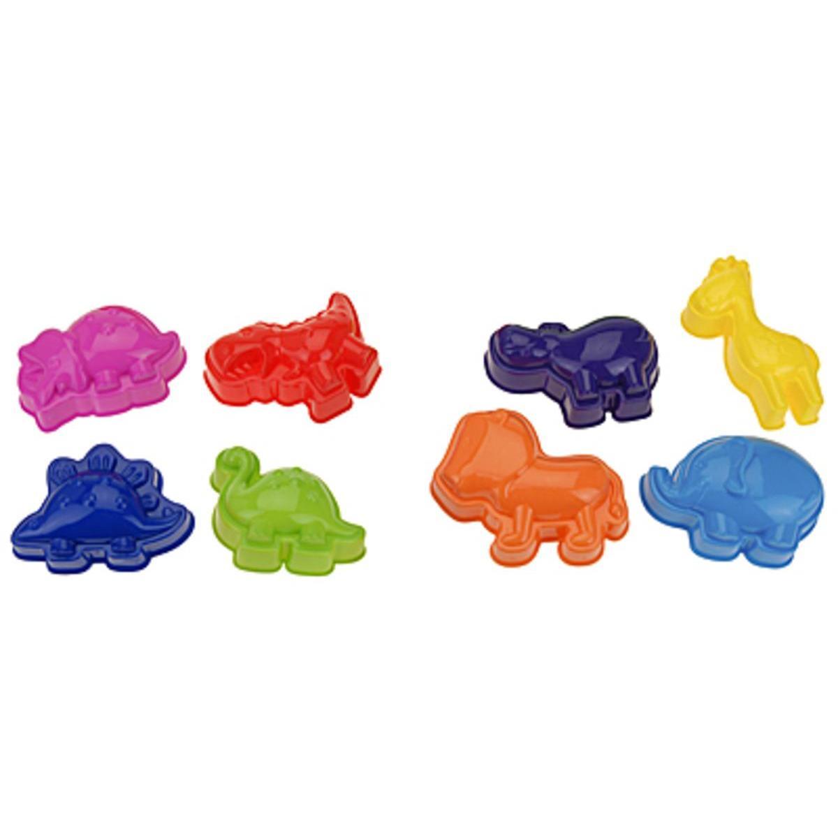 Set de 3 moules animaux jeux de plage - Différents modèles - Multicolore