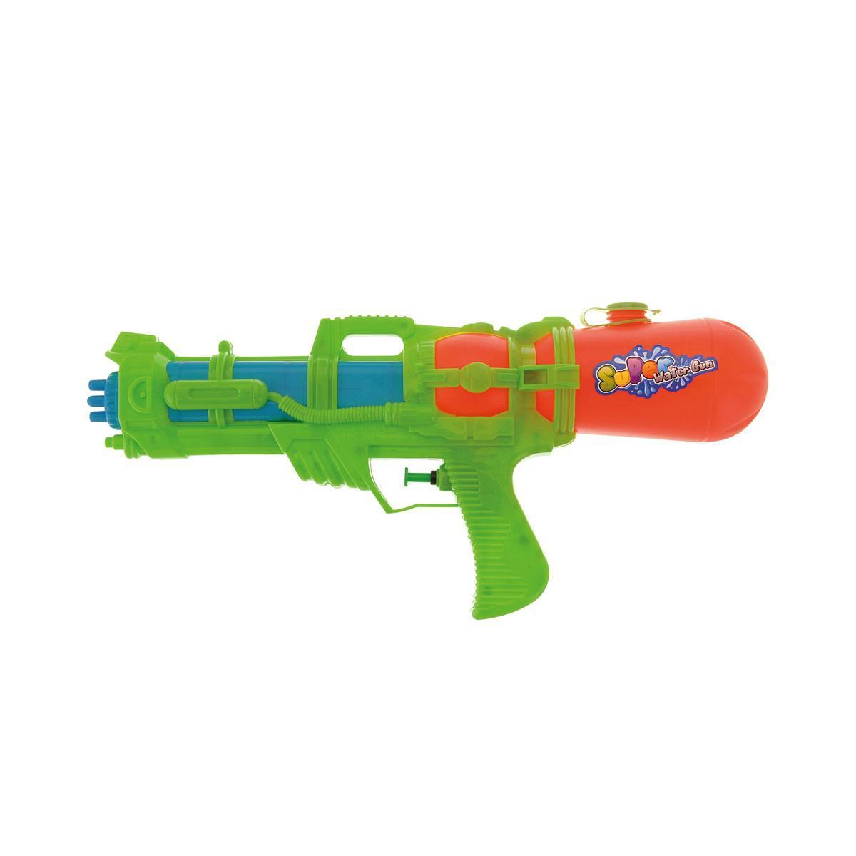 Fusil à eau - L 37 cm - Orange, vert, bleu