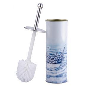 Brosse WC - diamètre 9,5 x H 38 cm - blanc