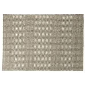 Tapis d'extérieur à rayures - 160 x 230 cm - gris, beige
