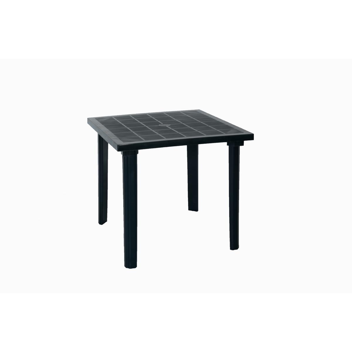 Table carrée de jardin - 80 x 80 cm - gris